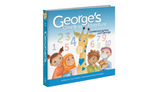 Image of the front cover of George's Counting Adventure book