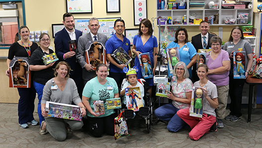 Disney’s Team of Heroes Surprises Patients with Toys, Treats and Toy Story 4