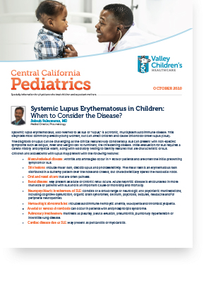 Edición de octubre de 2020 de <i1>Central California Pediatrics</i1>