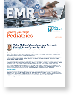 Edición de abril de 2020 de <i1>Central California Pediatrics</i1>