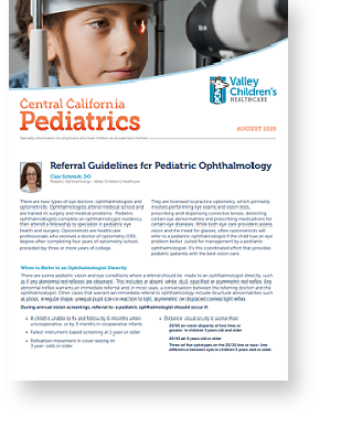 Edición de agosto de 2020 de <i1>Central California Pediatrics</i1>