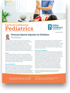 Edición de agosto de 2016 de <i1>Central California Pediatrics</i1>