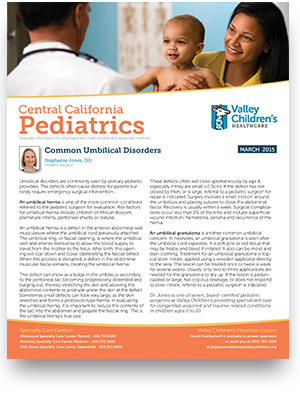 Edición de marzo de 2015 de <i1>Central California Pediatrics</i1>