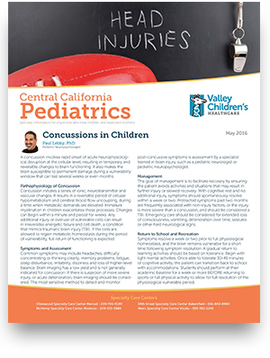 May 2016 Edition of Central California Pediatrics