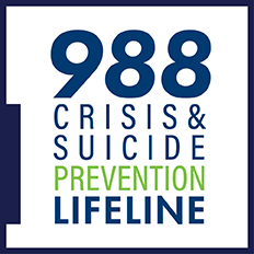 988 Crisis and Suicide Prevention Lifeline logo
