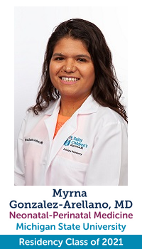 Photo of Dr. Myrna Gonzalez Arellano, residency class of 2021 and neonatal-perinatal fellow at Michigan State University