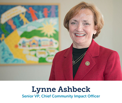 Lynne Ashbeck, vicepresidenta ejecutiva superior y directora de impacto comunitario