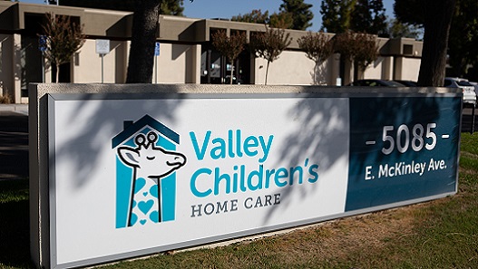 Valley Children's Home Care monument sign
