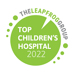 Logotipo de Mejor hospital infantil 2022 de The Leapfrog Group