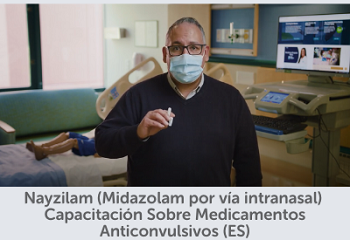 Image of Nayzilam demonstration video in Spanish