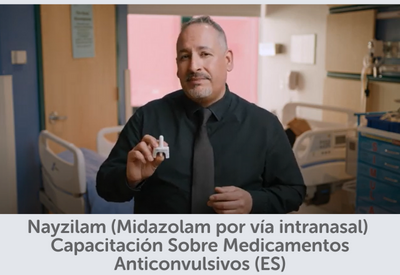 Image of Nayzilam demonstration video in Spanish