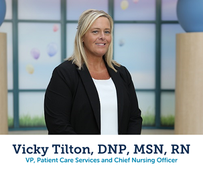 Vicky Tilton, VP of Patient Services and Chief Nursing Officer at Valley Children's Healthcare