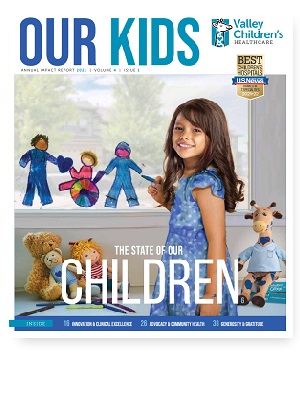 Imagen de portada del Informe anual de impacto 2021 de <i>Valley Children's</i>