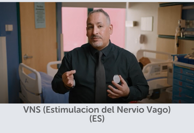 Imagen del video demostrativo de la estimulación del nervio vago (VNS) en español