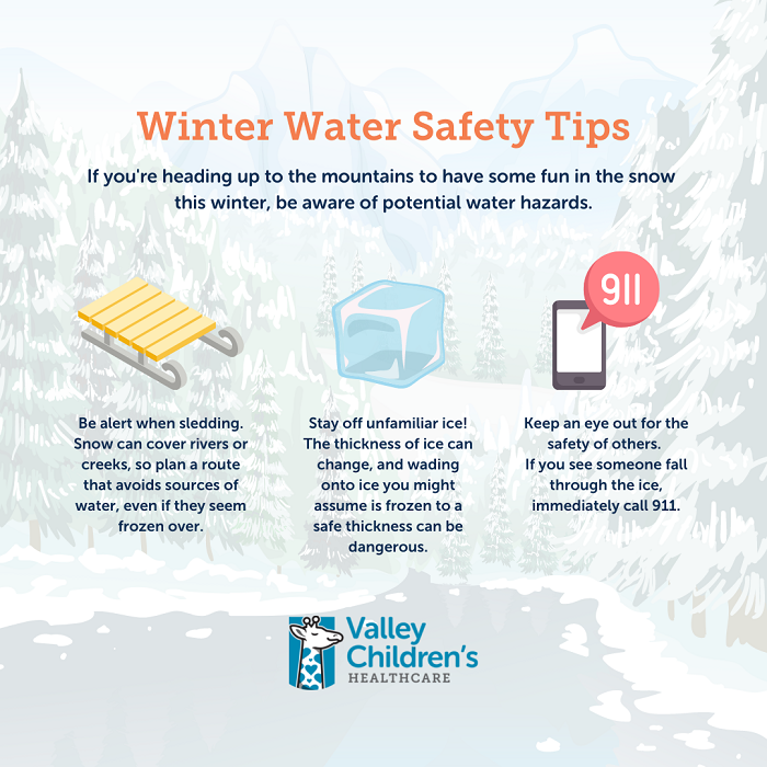 Winter Water Safety Tips graphic