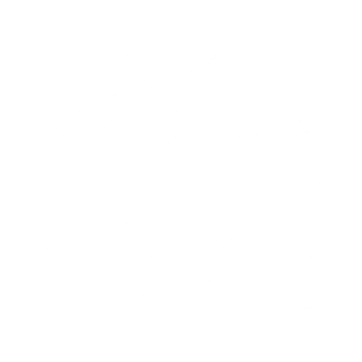 Outline of two hands holding a heart