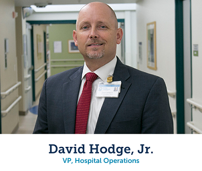 David Hodge, Jr., vicepresidente encargado del funcionamiento del hospital