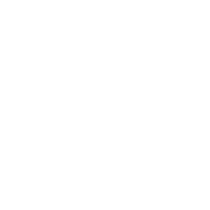 White line drawing of an open book and light bulb