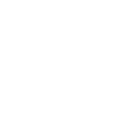 Outline of a spine and two hands