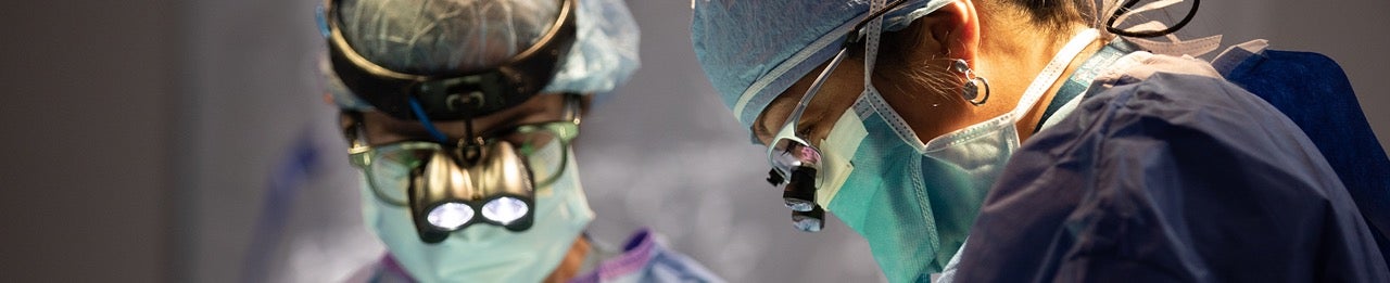 Two surgeons operate