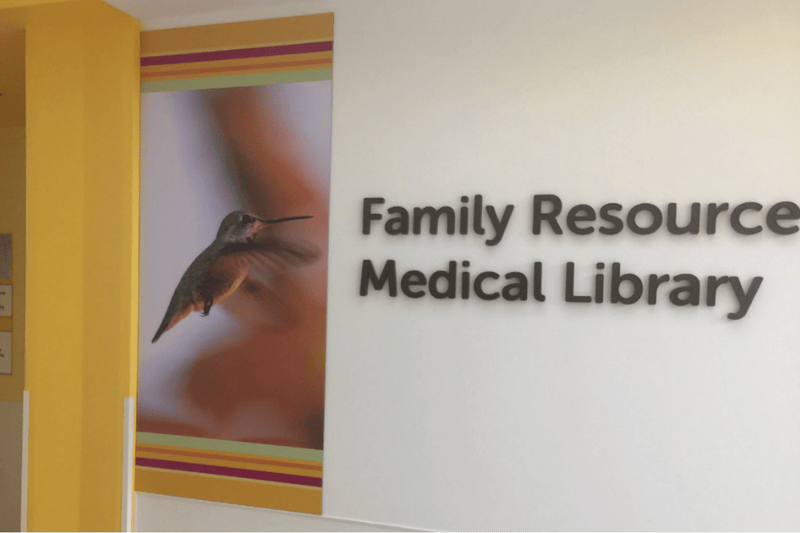 Exterior of the Nathalie Wolfe Pediatric Sciences Library