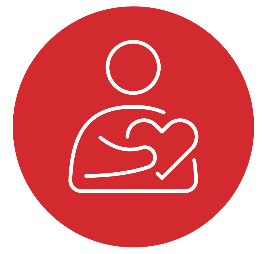 Símbolo de salud emocional de una persona que sostiene el corazón