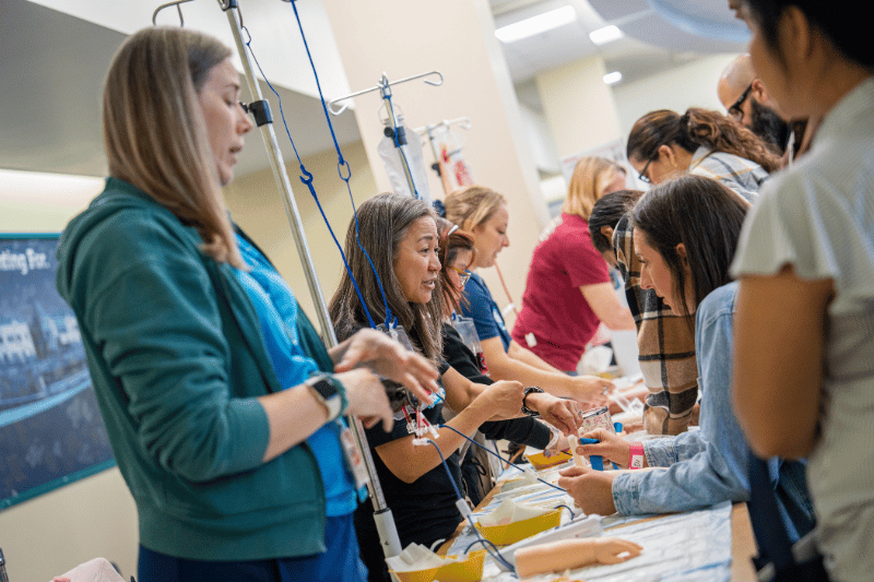 Valley Children's staff provide training to partner hospital staff