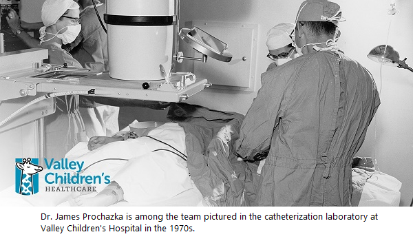 Dr. Prochazka in the cath lab
