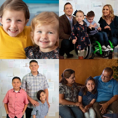 Collage de las distintas familias