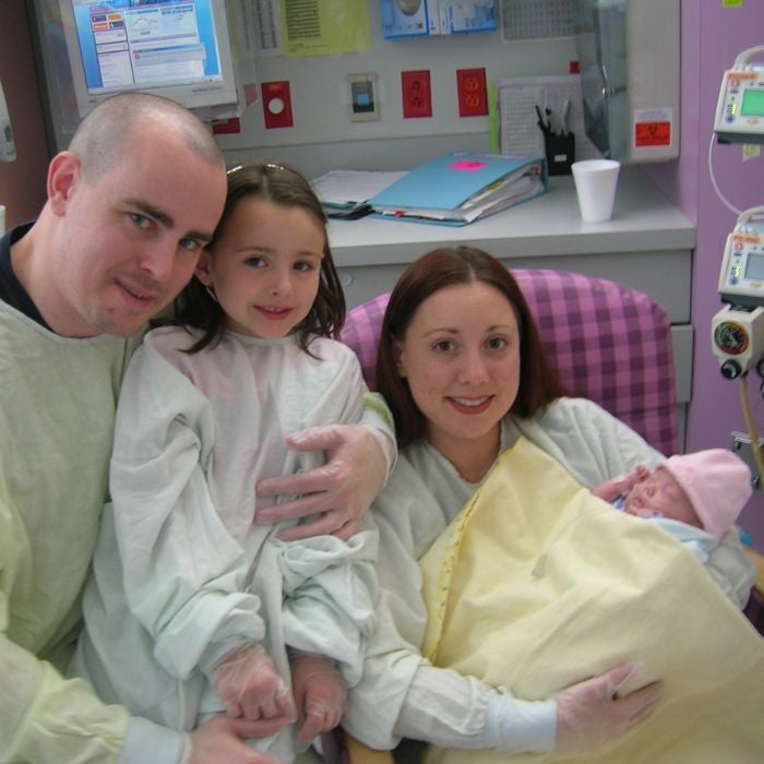 Steve Odom and family in the NICU